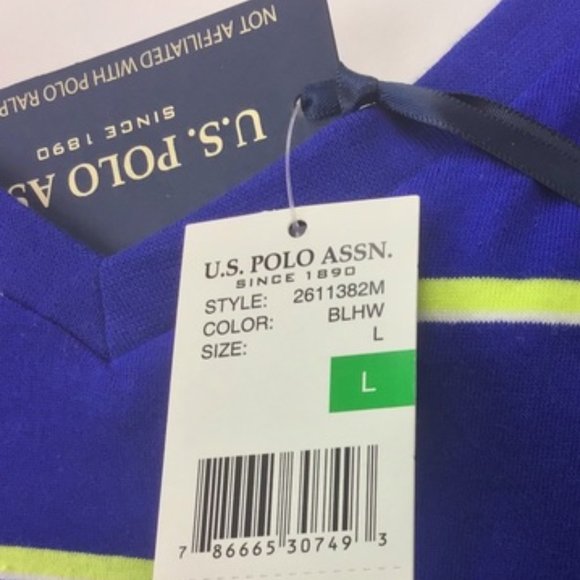 NWT! U.S. POLO ASSN. Striped Cropped Top - Picture 4 of 6